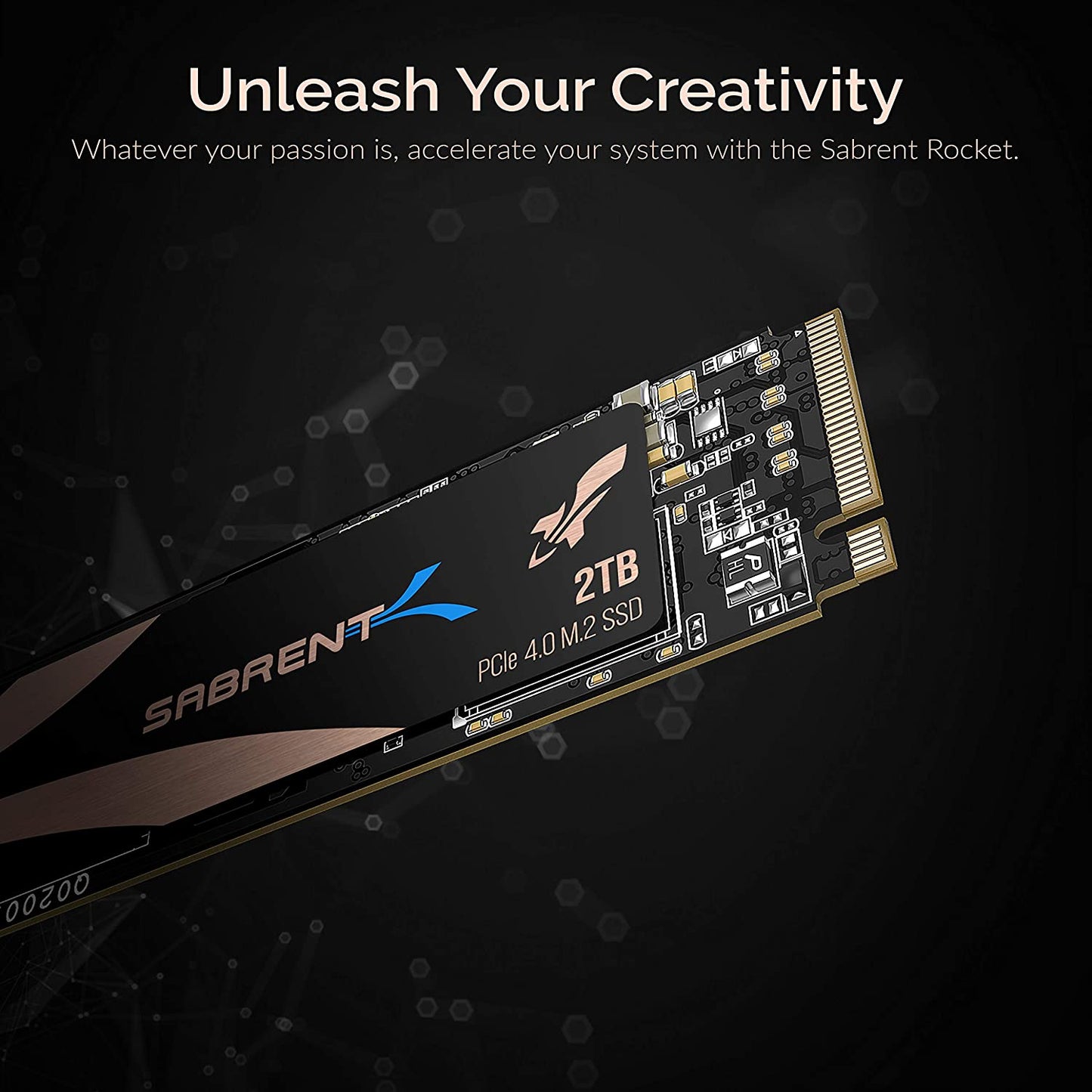 2TB Rocket Nvme Pcie 4.0 M.2 2280 Internal SSD Maximum Performance Solid State Drive with Heatsink (Latest Version) (Sb-Rocket-Nvme4-Htsk-2Tb)