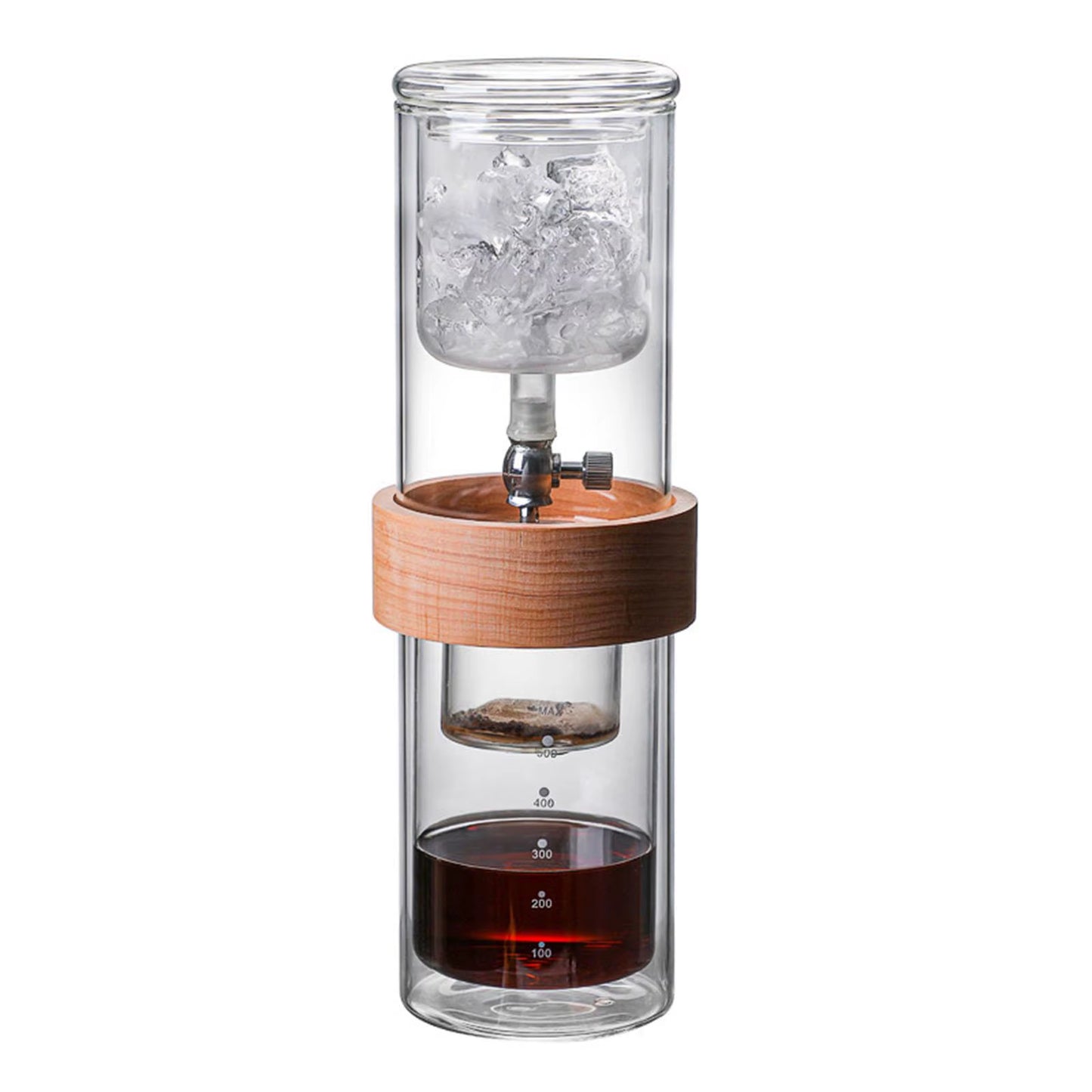 Glass Ice Drip Coffee Pot Portable Coffee Mug Cold Drip Coffee Maker Drip Pot