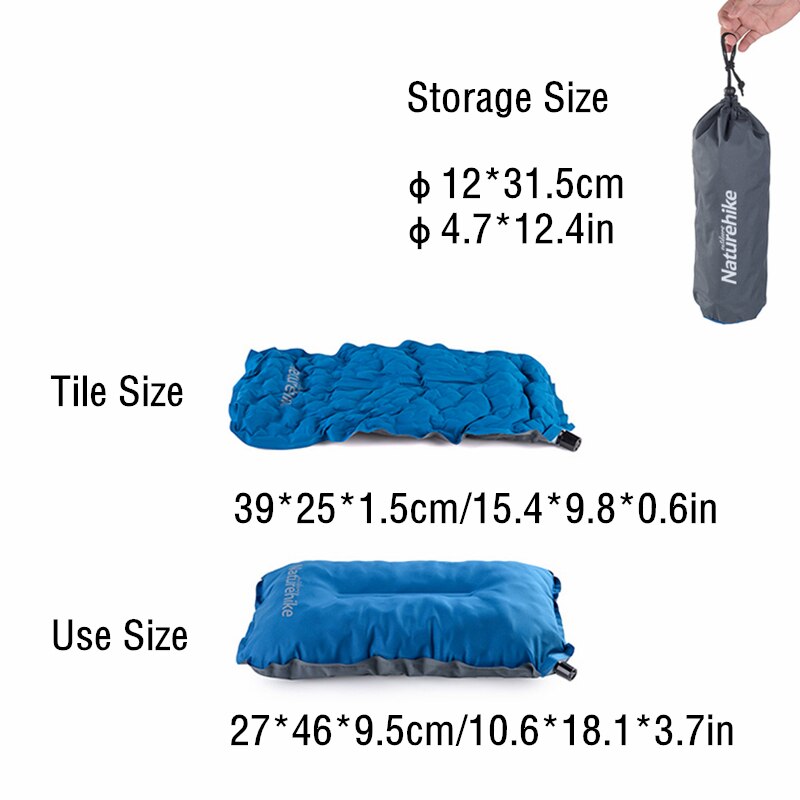 Naturehike Self Inflating Pillow Sponge Ultralight Folding Compact inflatable Pillows Outdoor Travel Pillow Camping Pillow