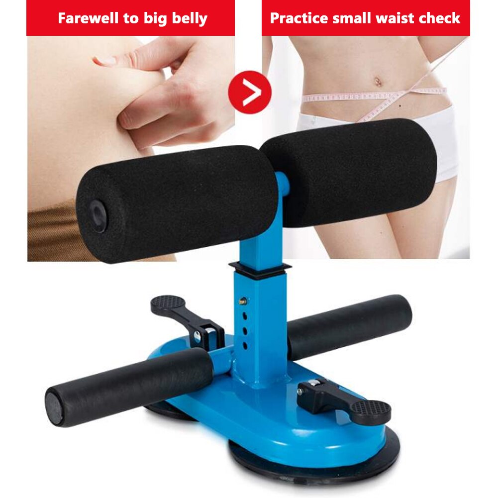 Sit Up Bar Dual Suction Cup Sit-ups Floor Bar Assistant Device Ankle Support Abdominal Exercise Lose Weight Fitness Equipment