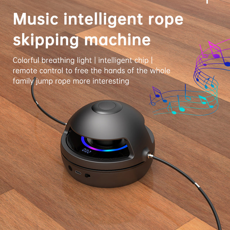 Smart Rope Skipping Machine Smart Jump Rope Machine 10-level Speed Adjustment Led Seven-color Light Wireless Music Function