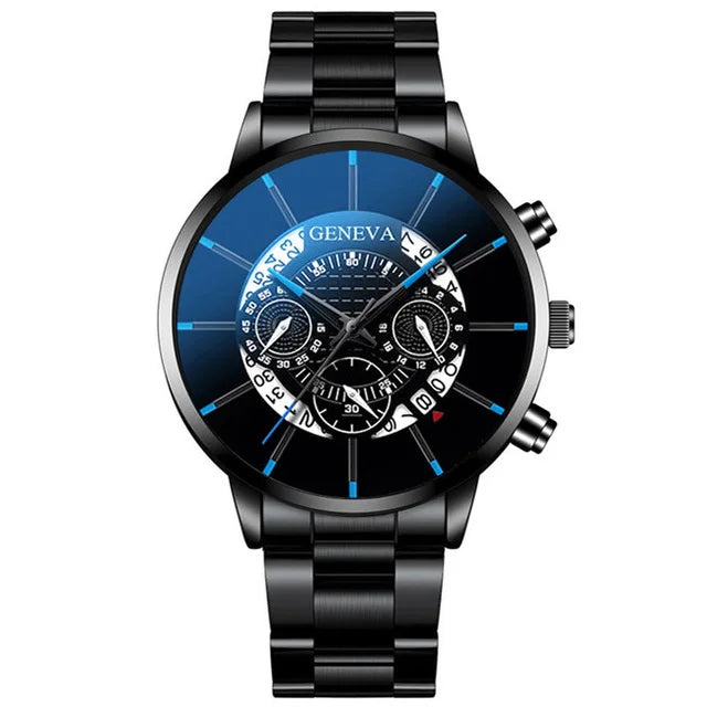 Men Watch Fashion Stainless Steel Luxury Calendar Business Exquisite Watches Male Clock Sports Wristwatch Relogio Masculino