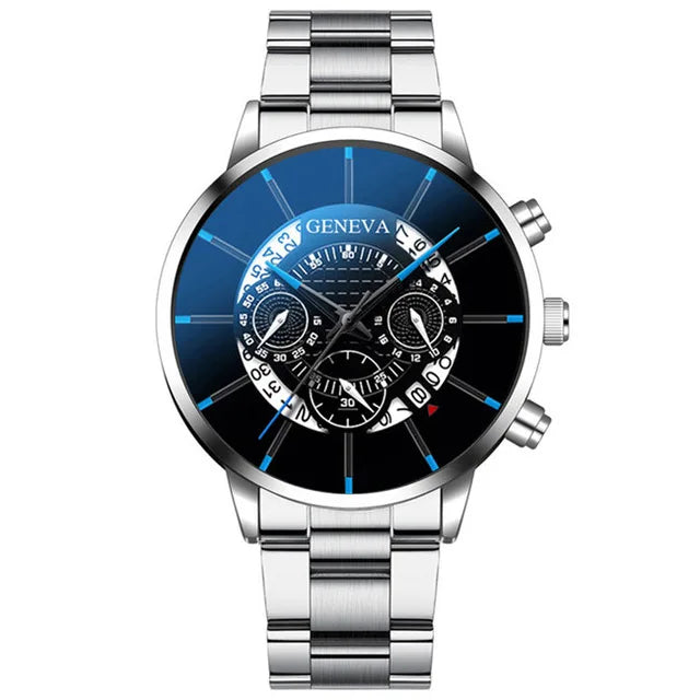 Men Watch Fashion Stainless Steel Luxury Calendar Business Exquisite Watches Male Clock Sports Wristwatch Relogio Masculino