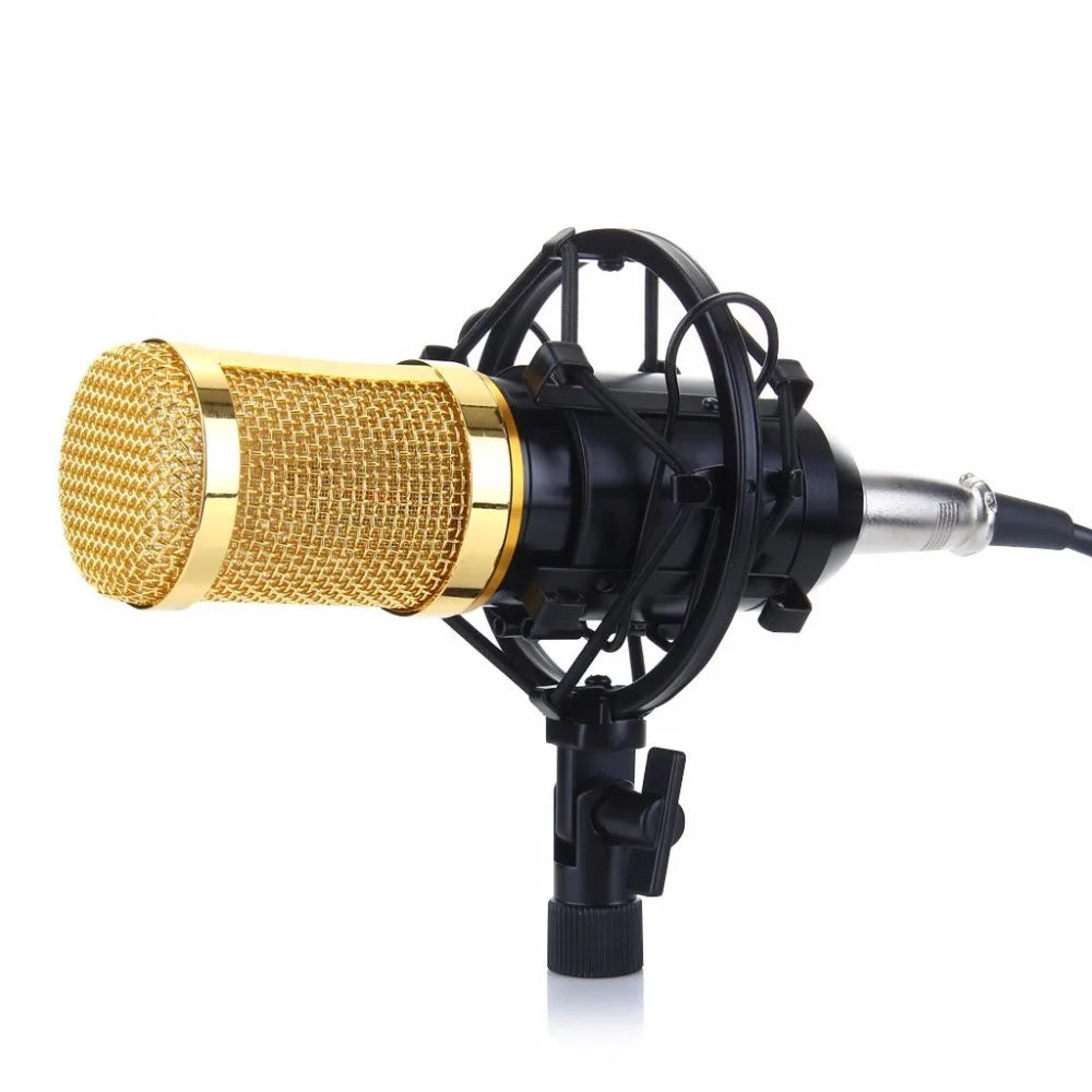 BM800 Mikrofon Condenser Sound Recording BM 800 Microphone With Shock Mount For Radio Braodcasting Singing Recording KTV Karaoke