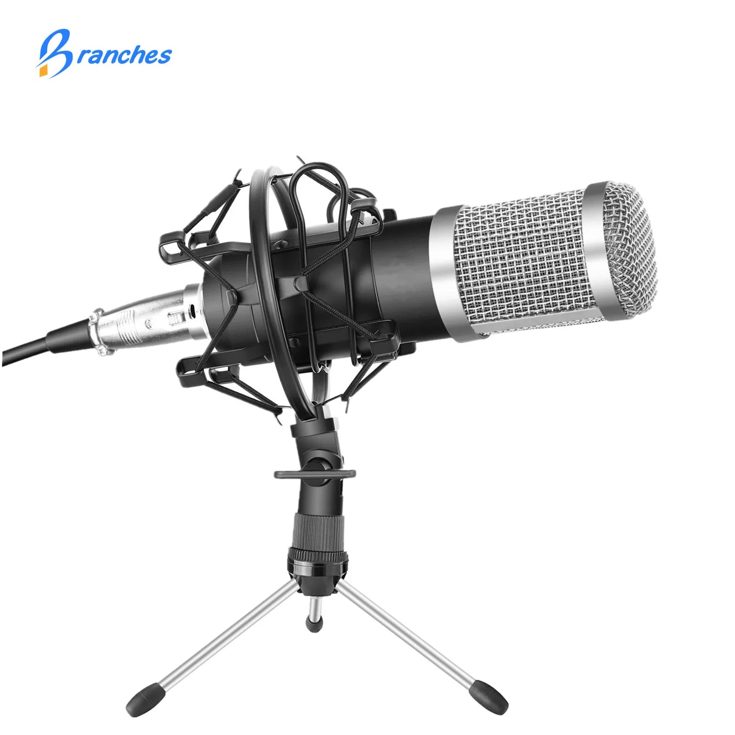 BM800 Mikrofon Condenser Sound Recording BM 800 Microphone With Shock Mount For Radio Braodcasting Singing Recording KTV Karaoke