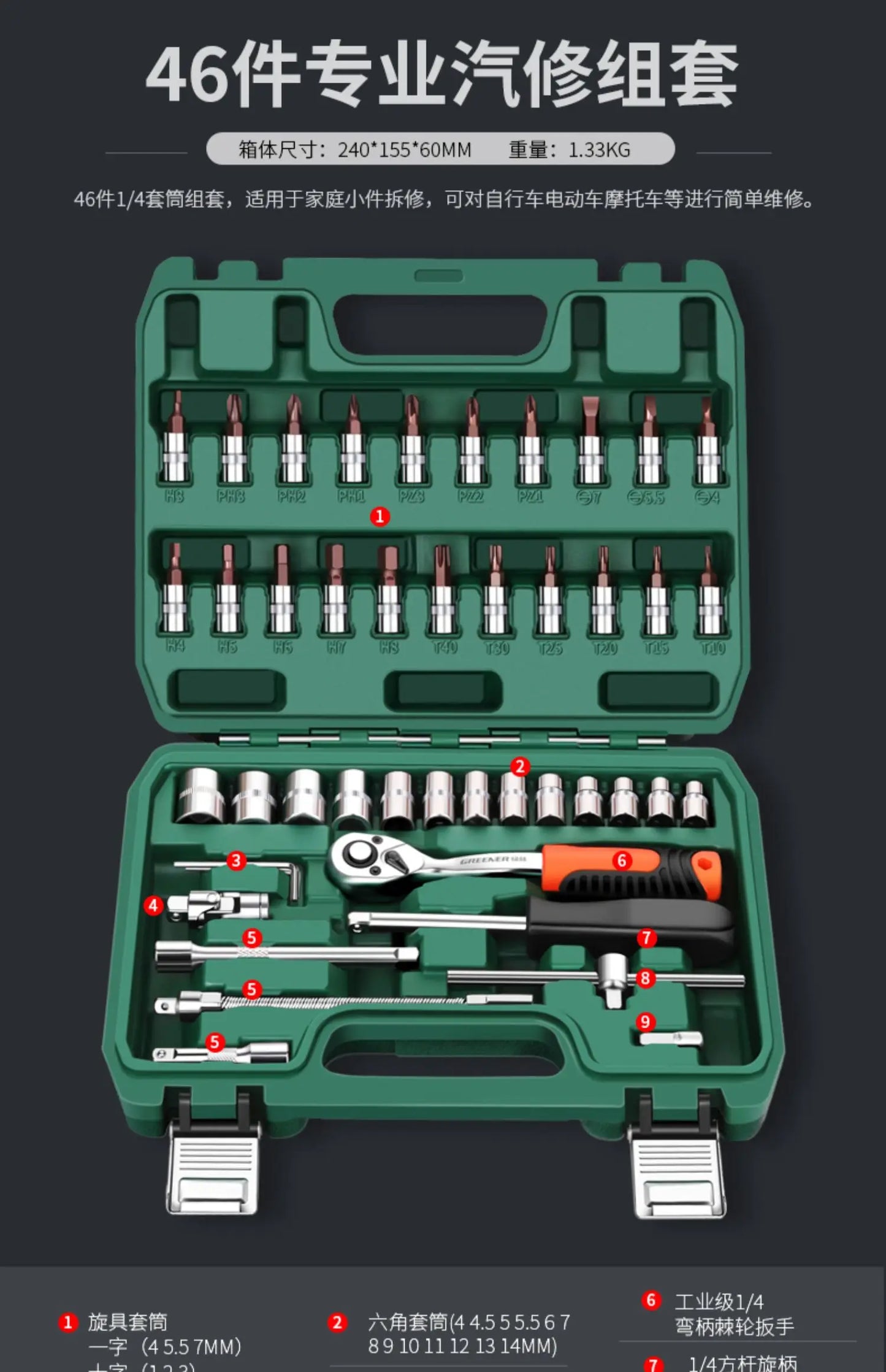 NEW Auto Repair Tools Box Sets Electrician Spanner Anti-fall Case Waterproof Shockproof Safety Parts Organizer Anti-fall Toolbox