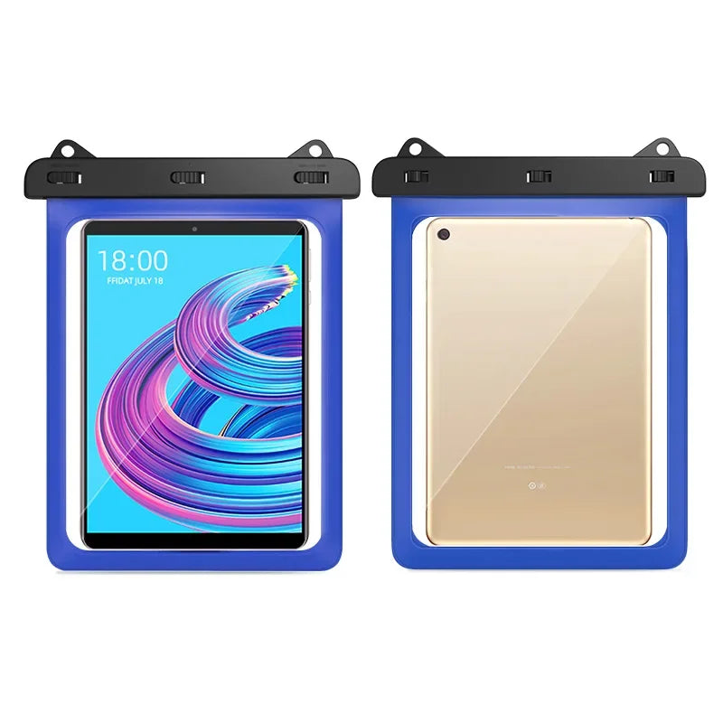 Waterproof Tablet Bag Pouch Case for Samsung Galaxy Tab A8 A7 S6 S7 Lite Xiaomi Pad 5 Kindle Lenovo Android Universal Full Cover