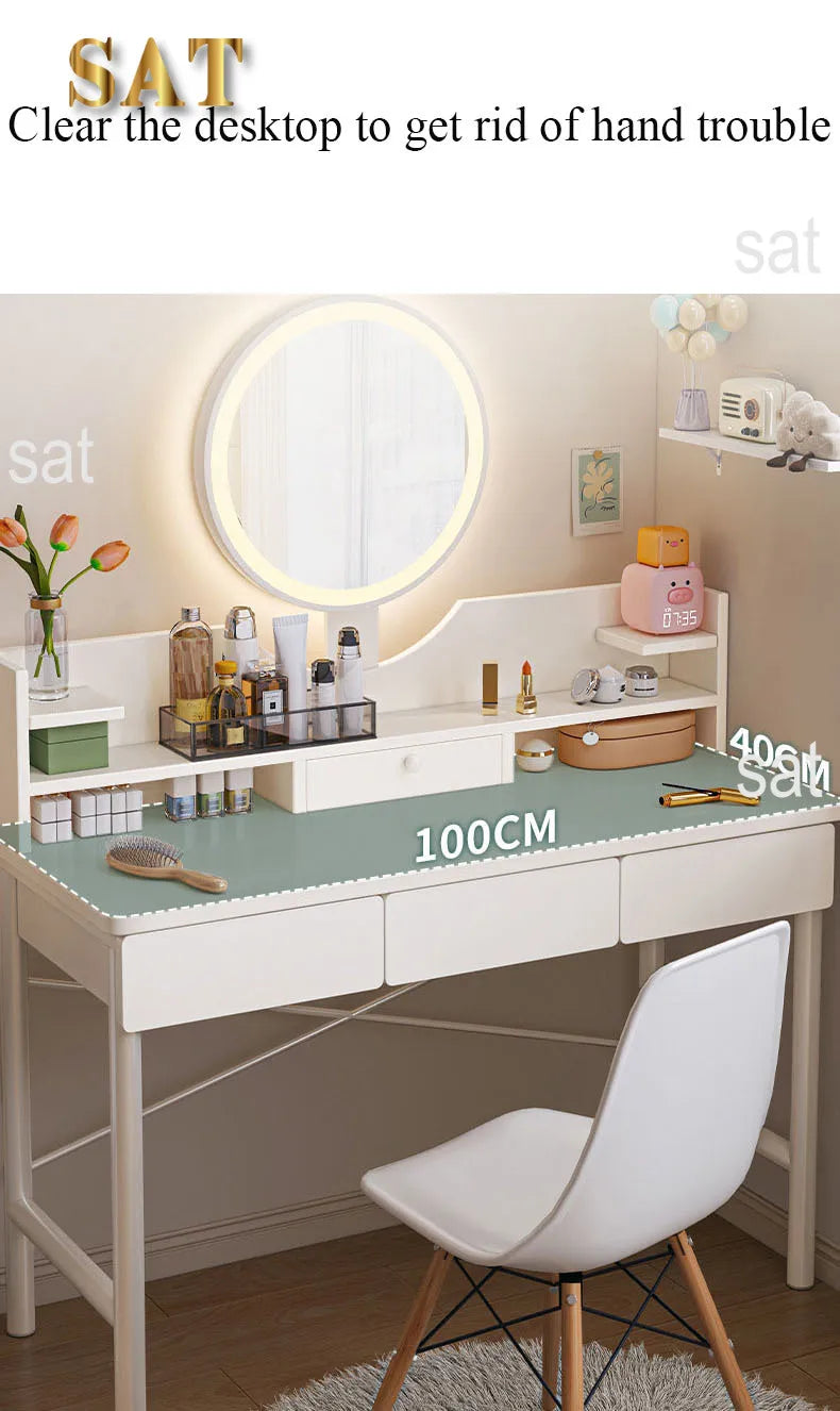 Dressing table bedroom modern simple small makeup table small apartment girls white Table