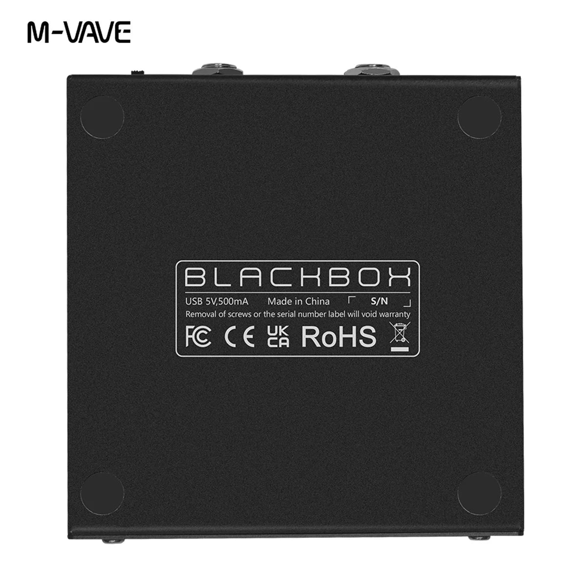 M-VAVE BLACKBOX Multifunctional Guitar/Bass Effect Pedal Effector（Built-in battery）, 80 editable Presets, 6 Effects Modules