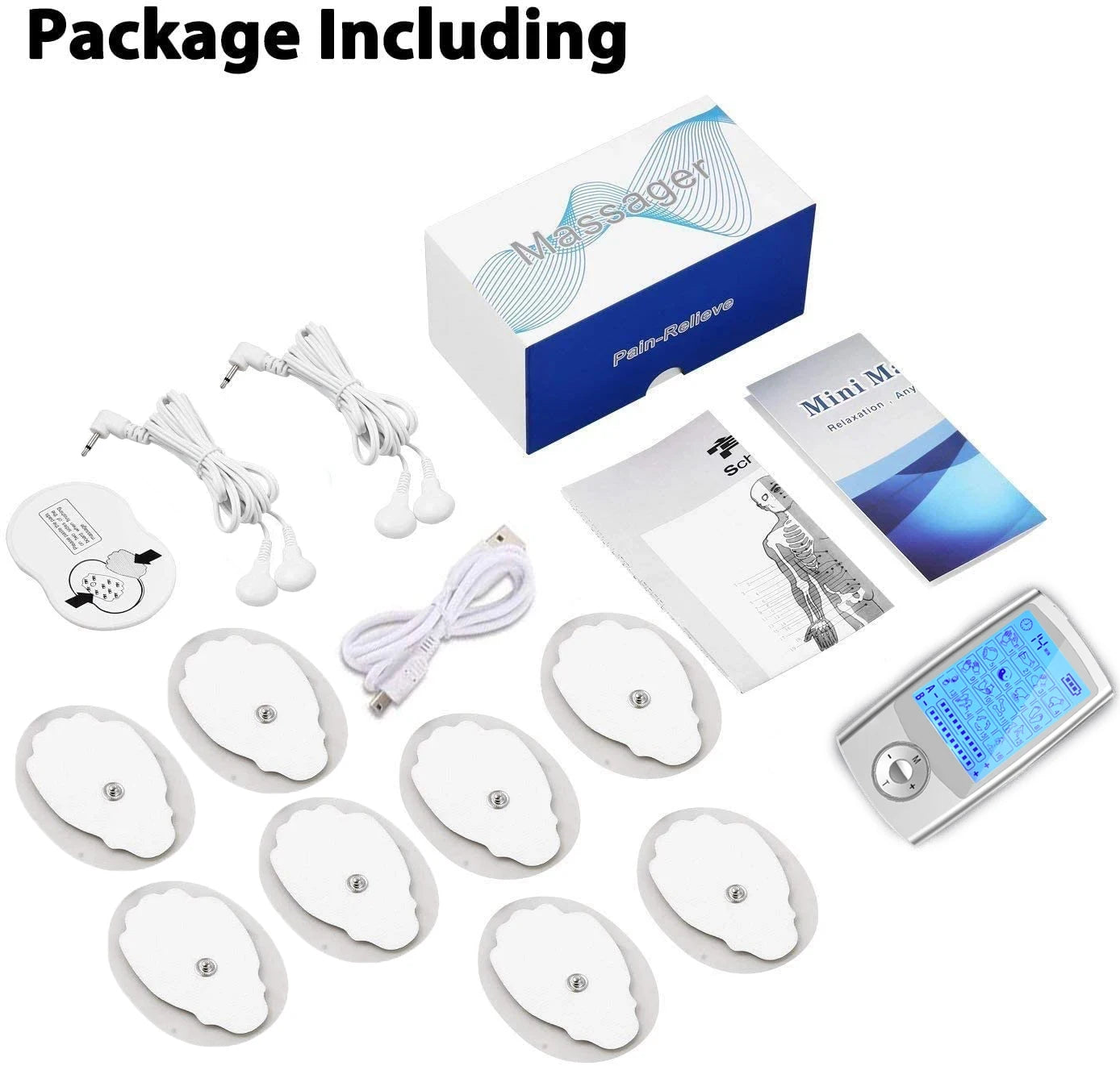 New Tens Unit Relax Muscle Stimulator Body Massage Digital Therapy 16 Modes EMS Acupuncture Slimming Machine Electrostimulator