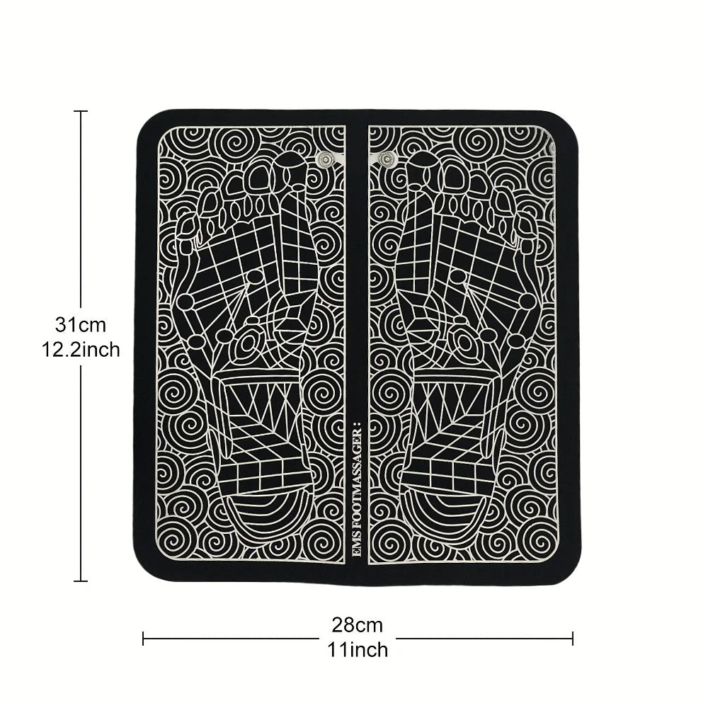 Electric USB Charging Foot Massage Mat Relaxes Foot Acupoint Massage Mat Improves Blood Circulation 8 Modes 19 Level Relaxation