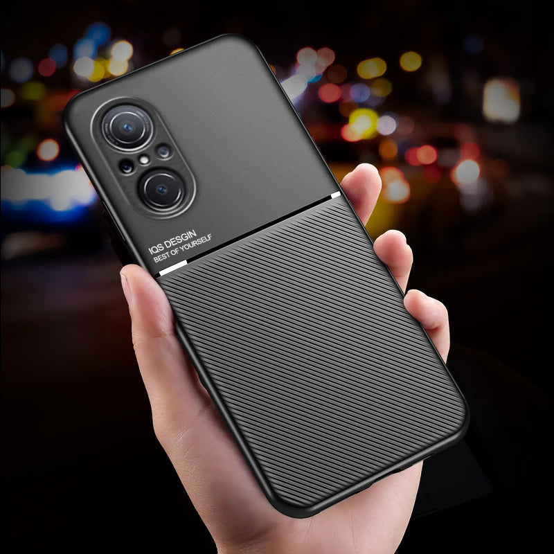 For Hauwei Nova 9 Case Leather Magnet Car Holde Phone Case For Huawei Nova 9 SE Huawey Nova9se Silicone Shockproof Back Cover