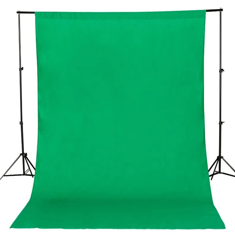 Photography Backdrops Green Screen Chromakey Shooting Background Cloth Polyester Cotton Photo Studio with Stand for Live 3X6M