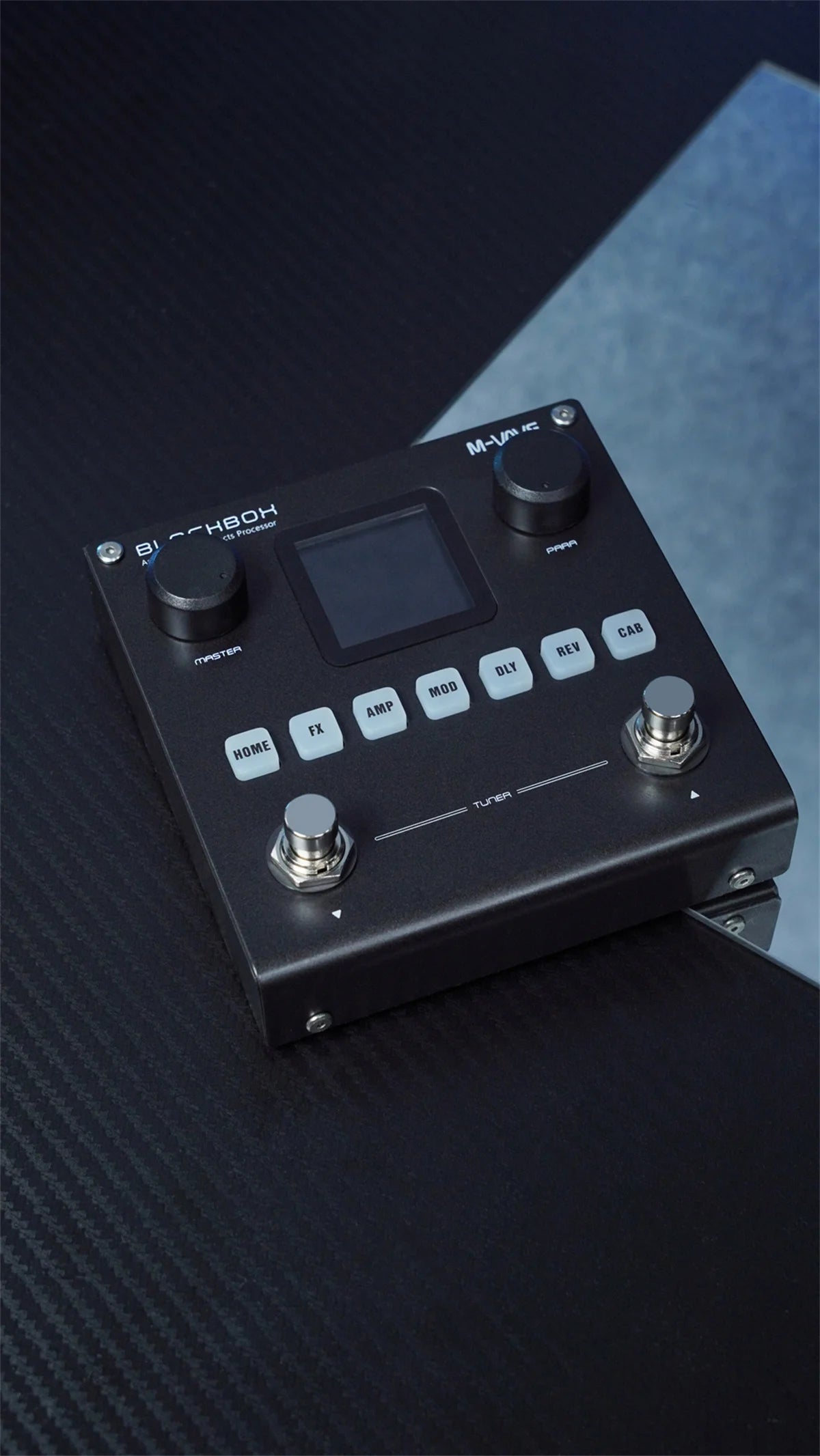 M-VAVE BLACKBOX Multifunctional Guitar/Bass Effect Pedal Effector（Built-in battery）, 80 editable Presets, 6 Effects Modules