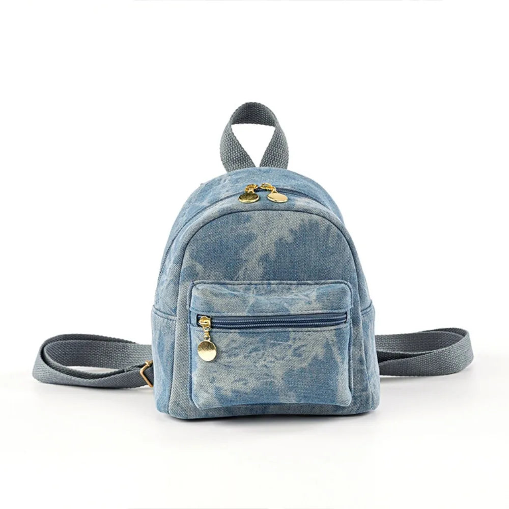 Denim Fashion Backpacks for Women Latest Trend Students School Bag Small Mini Rucksack Mochilas Para Mujer  Bolsa Feminina