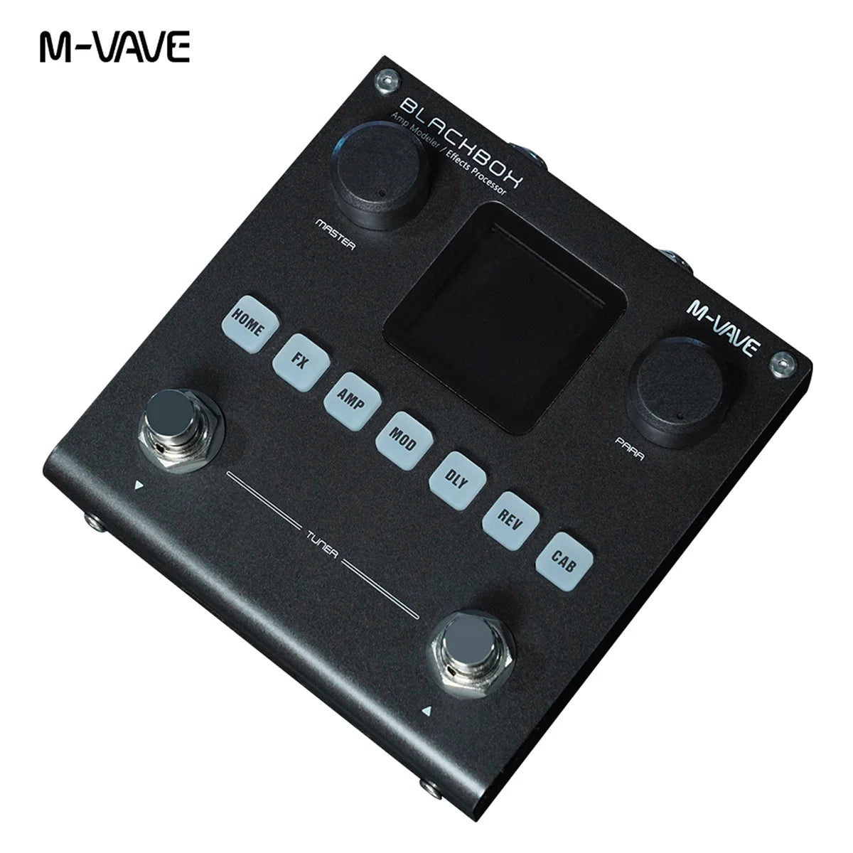 M-VAVE BLACKBOX Multifunctional Guitar/Bass Effect Pedal Effector（Built-in battery）, 80 editable Presets, 6 Effects Modules