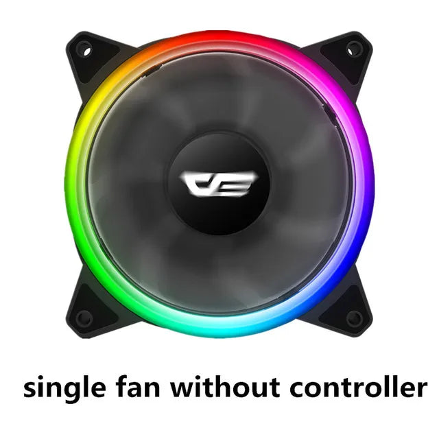 Darkflash DR11 PRO aura sync ARGB Mute 120mm FAN PC Computer Case Cooling Fan RGB remote control Double halo Cooler 12CM LED Fan