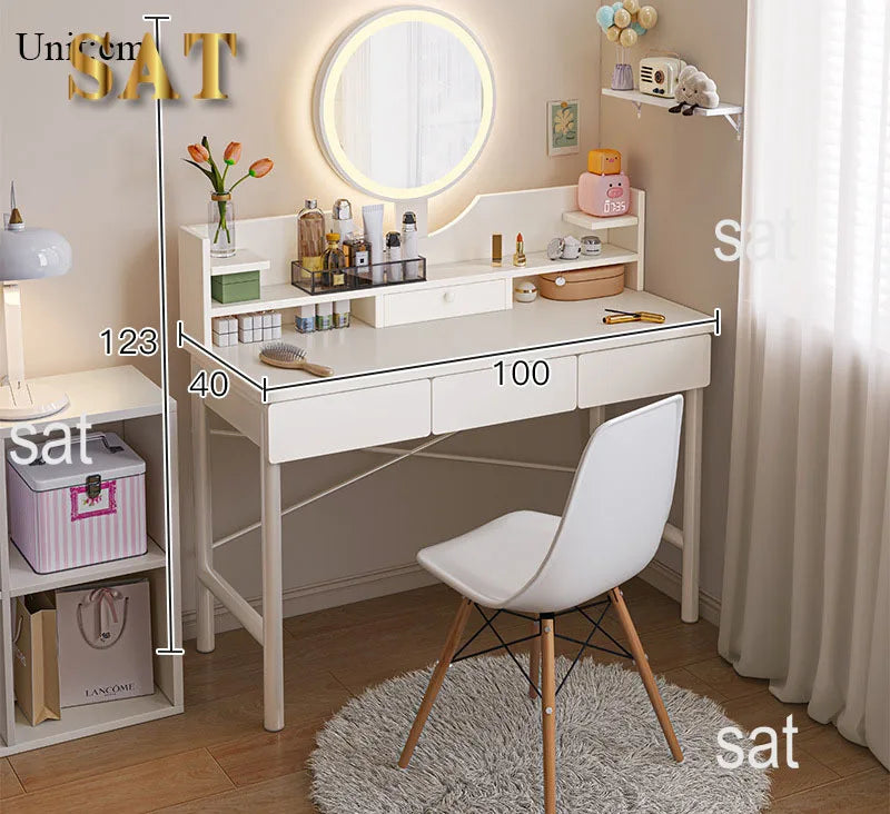 Dressing table bedroom modern simple small makeup table small apartment girls white Table