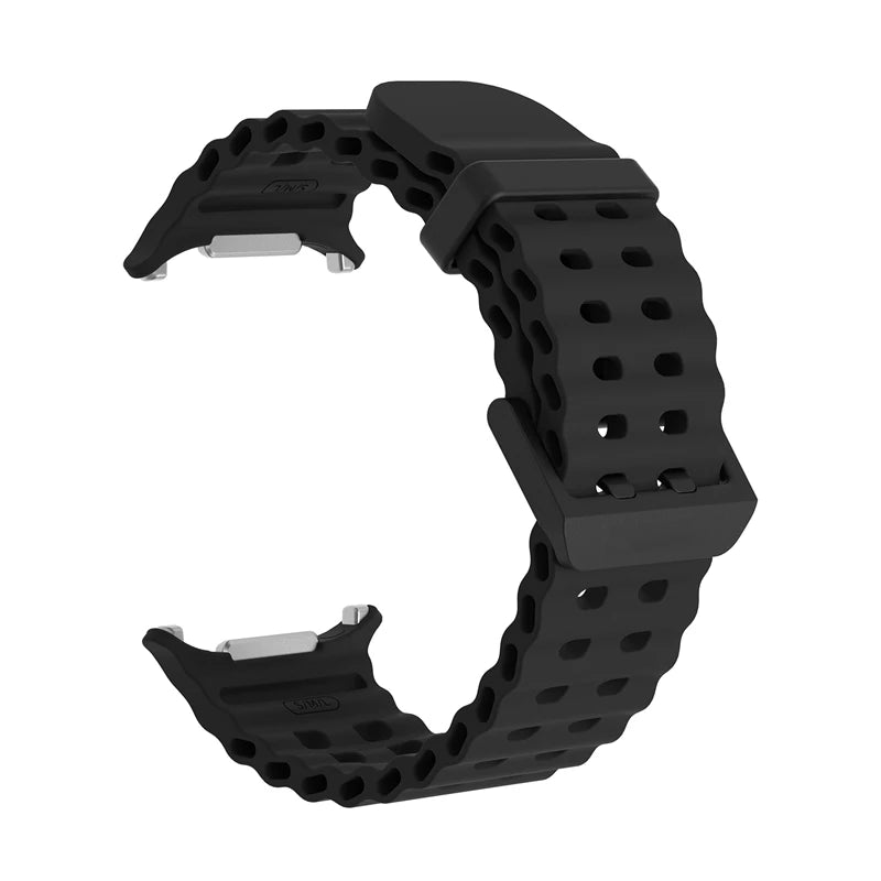 1:1 Marine Band For Samsung Galaxy Watch Ultra 47mm Strap Accessories Sport Silicone Bracelet Correa For Samsung Galaxy Ultra 47