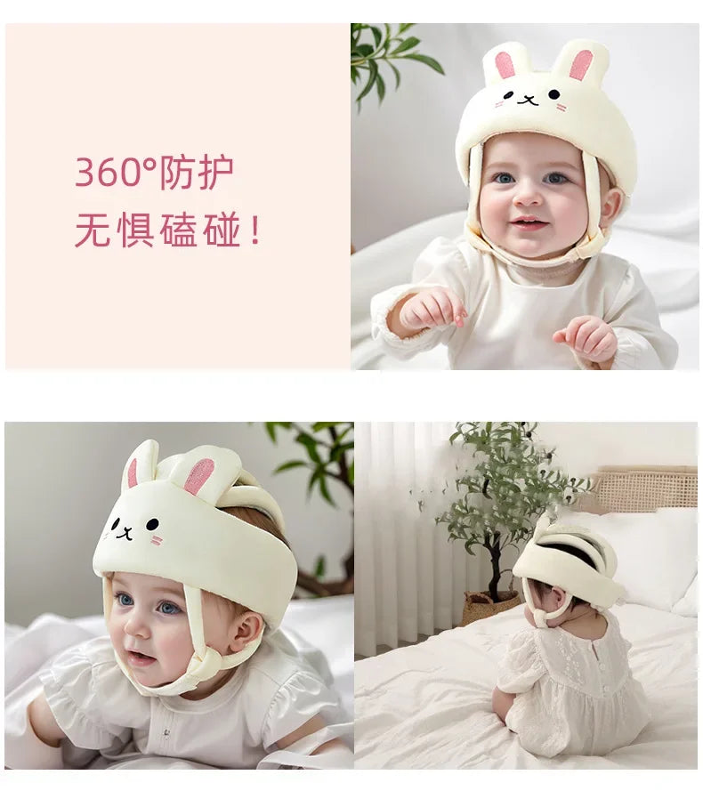 Infant Toddler No Bumps Safety Helmet Head Cushion Bumper Bonnet Newborn Head Protector Baby Mesh Breathable Protecting Pillows