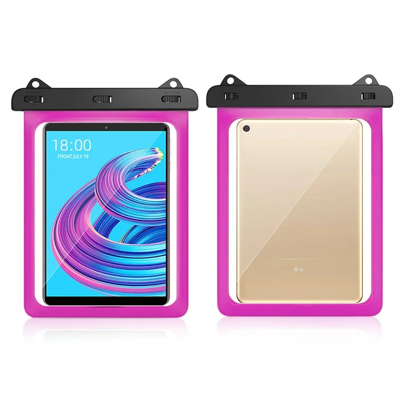 Waterproof Tablet Bag Pouch Case for Samsung Galaxy Tab A8 A7 S6 S7 Lite Xiaomi Pad 5 Kindle Lenovo Android Universal Full Cover