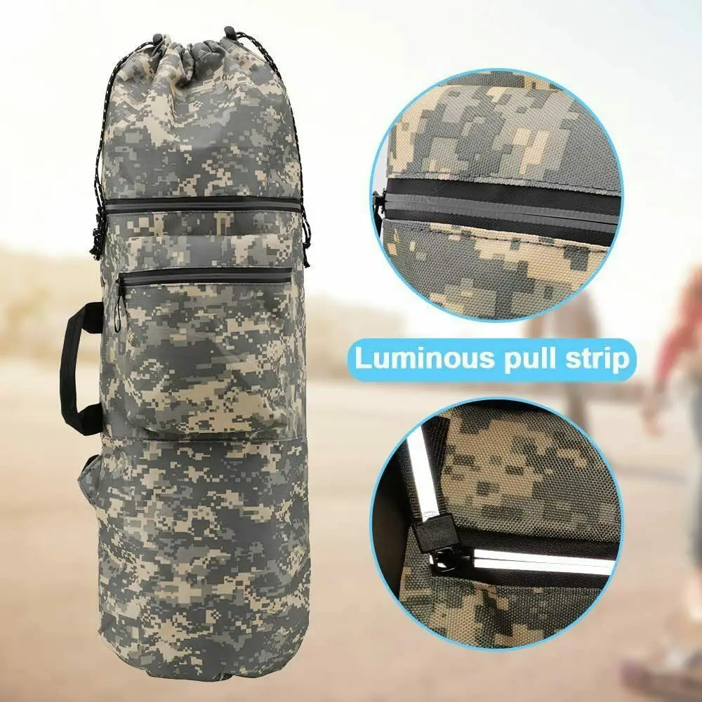 Skateboard Carry Bag Skiboard Handbag Shoulder Bag Waterproof Longboard Backpack Outdoor Sport Accessories