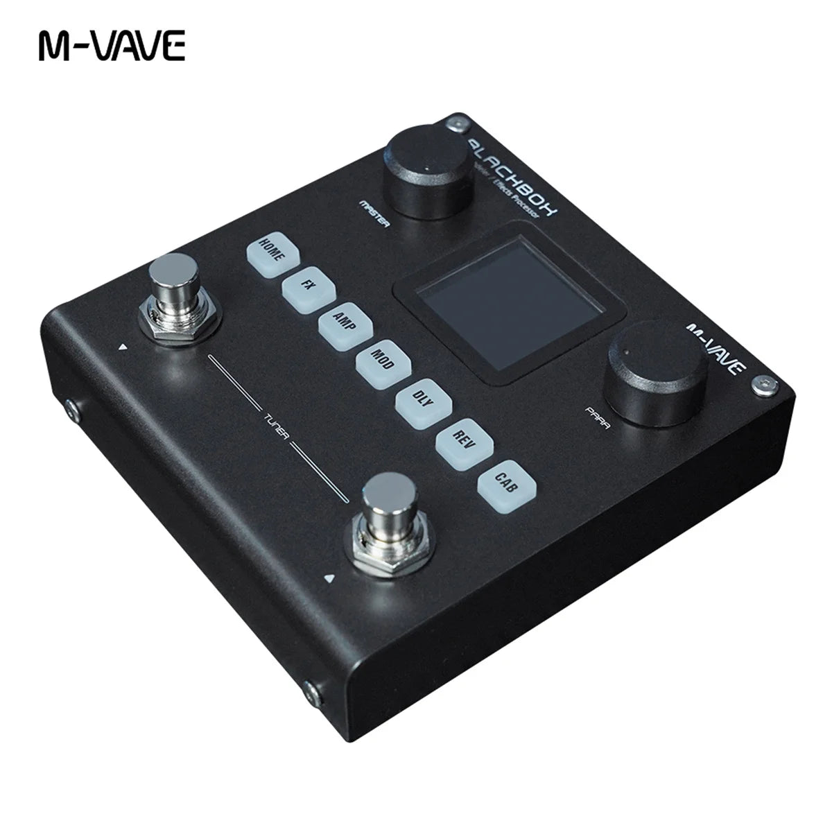 M-VAVE BLACKBOX Multifunctional Guitar/Bass Effect Pedal Effector（Built-in battery）, 80 editable Presets, 6 Effects Modules