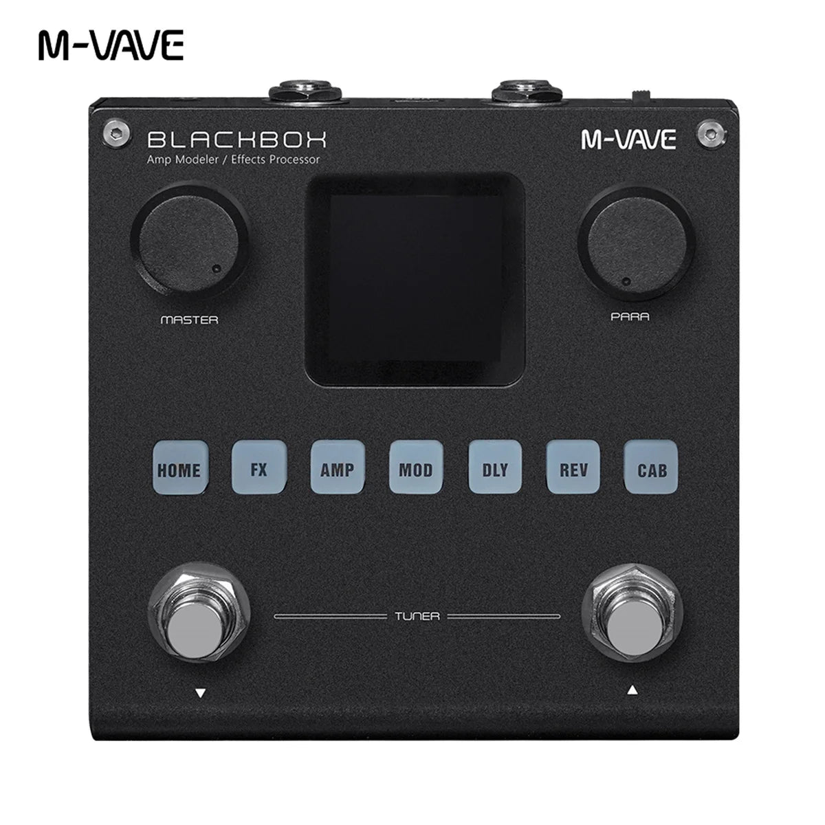 M-VAVE BLACKBOX Multifunctional Guitar/Bass Effect Pedal Effector（Built-in battery）, 80 editable Presets, 6 Effects Modules