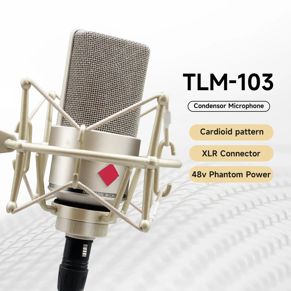 TLM 103 Studio Condenser Sound Recording Microphone Condenser Microphone voice over for studio recording