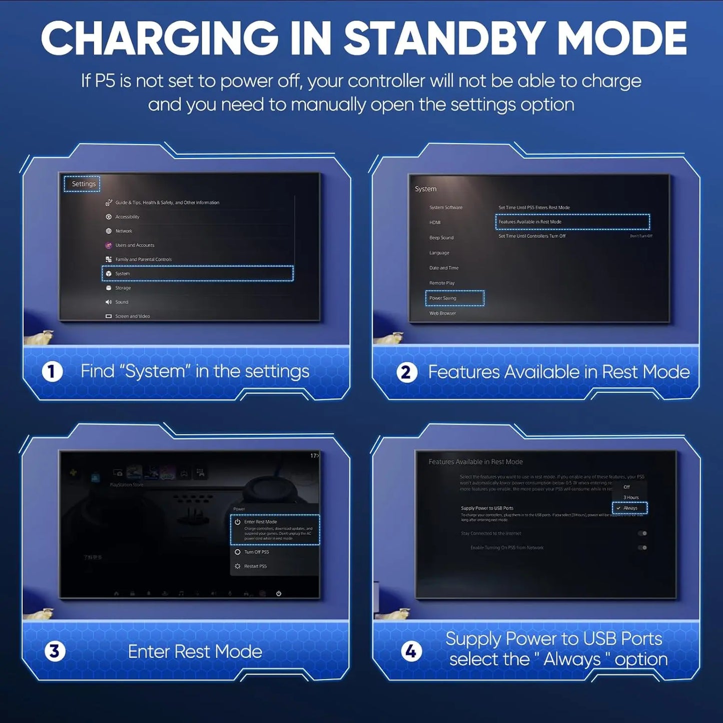 For PS5/PS5 Slim/PS5 Pro Wall Mount Kit Dual Charging Station Compatible With Playstation 5 Controller Headset Holder With Light