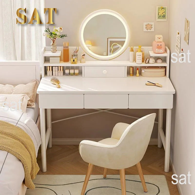 Dressing table bedroom modern simple small makeup table small apartment girls white Table