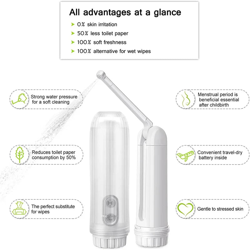 Portable Travel Bidet Electric Rechargeable Handheld Personal Bidet Sprayer for Hygiene Cleaning for Toilet Portable Bidet