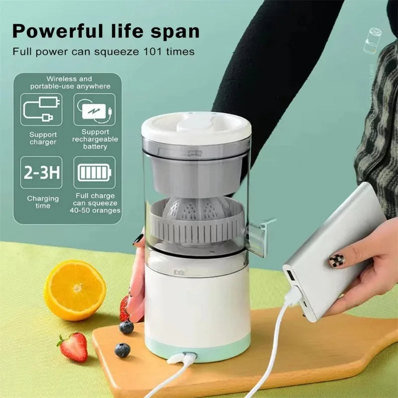 Electric Citrus Fruit Juicer Orange Juicer Rechargeable Household Juice Machine USA Kitchen Accessories Multifunctional Squeezer