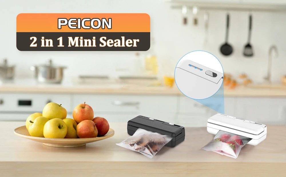 Plastic Bag Sealer Mini Heat Bag Sealing Machine Food Packaging Plastic Bags Sealer Clip Bag Handheld Rechargeable Heat Sealer