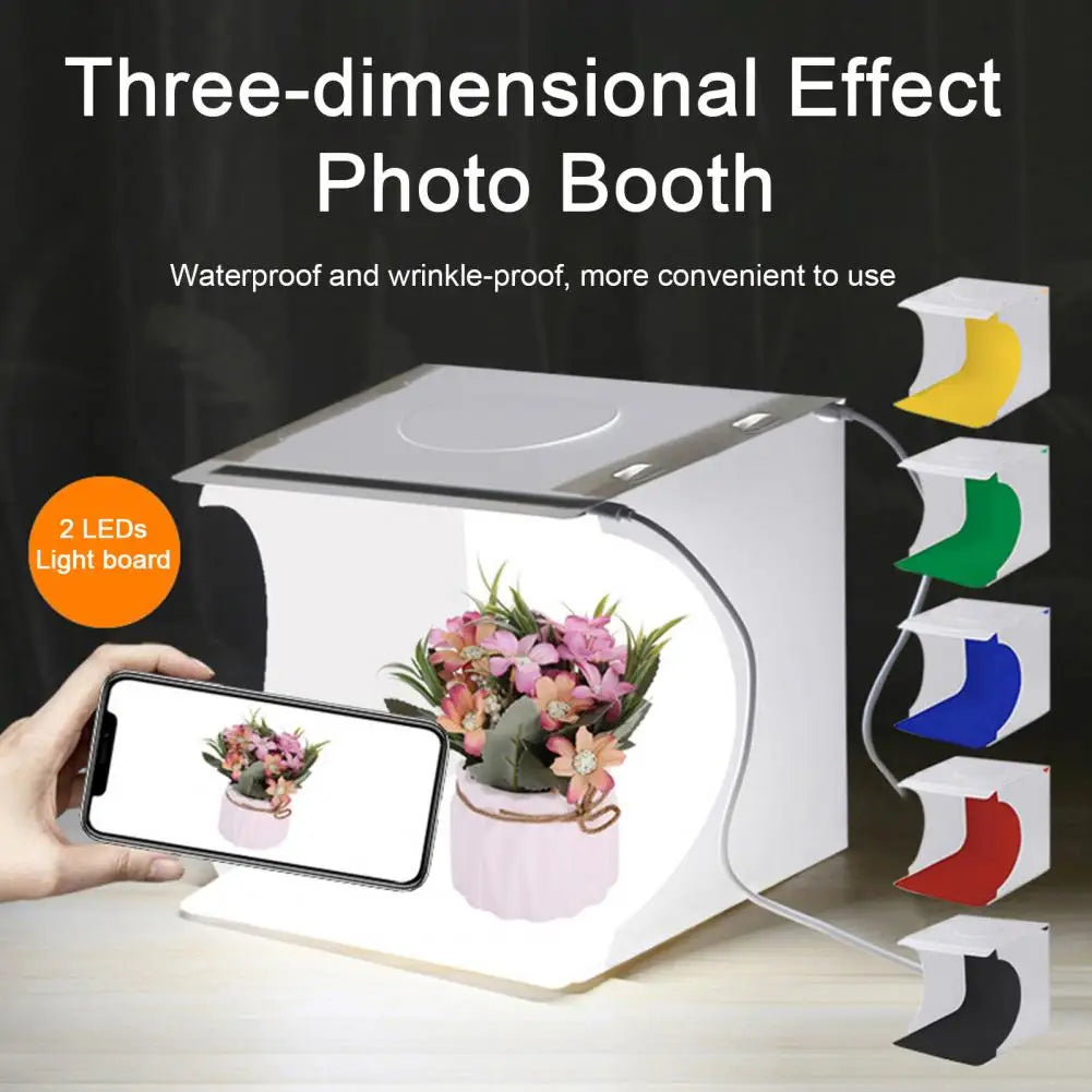 Portable Studio Kit Professional Jewelry Photography Equipment Led Light Box with Portable Photo Booth Set Small Props Led Light