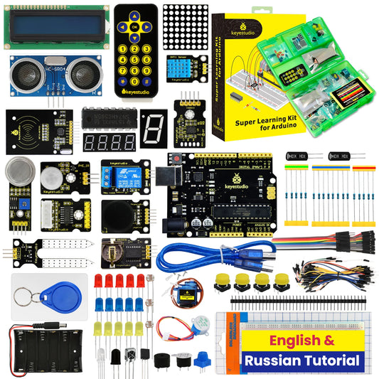 NEW ! Keyestudio Super Starter kit with V4.0 Board for Arduino Starter kit for UNOR3 32Projects + Tutorial W/Gift Box