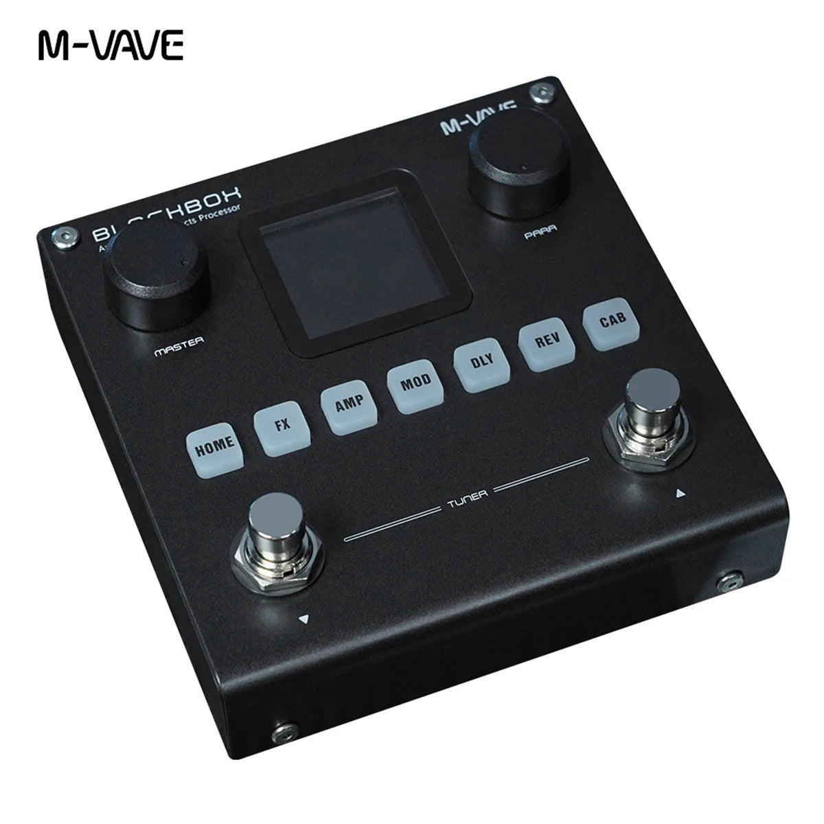 M-VAVE BLACKBOX Multifunctional Guitar/Bass Effect Pedal Effector（Built-in battery）, 80 editable Presets, 6 Effects Modules