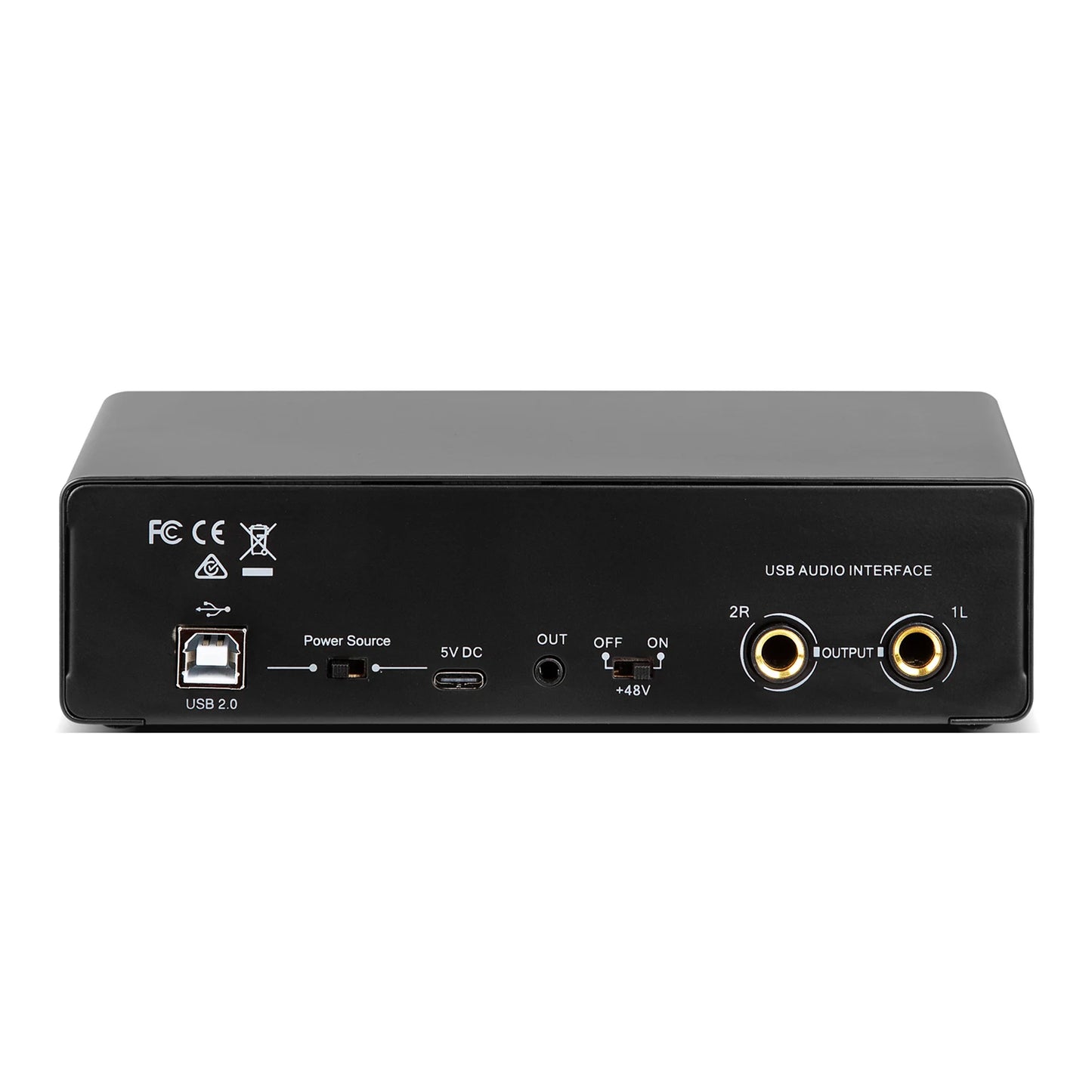 Sound Card Studio Record Professional USB Audio Interface Sound Equipment With Loopback Monitoring 48V Phantom for Recording