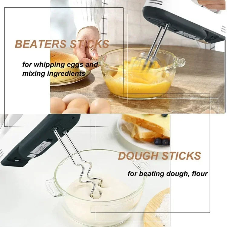 100W Electric Mixer Egg Beater handheld Food Mixers Eggs Stiring blender Kitchen Cooking Tools For Baking Stirrer