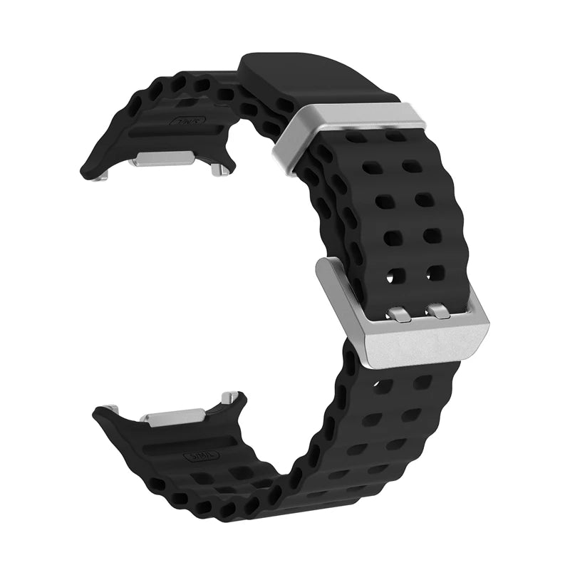 1:1 Marine Band For Samsung Galaxy Watch Ultra 47mm Strap Accessories Sport Silicone Bracelet Correa For Samsung Galaxy Ultra 47