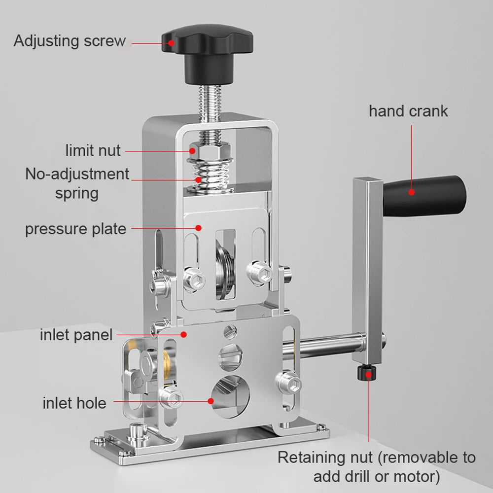 Portable Household Wire Stripper Manual Wire Stripping Tool 1-25mm Cable Electric Peeling Machine with Hand Crank