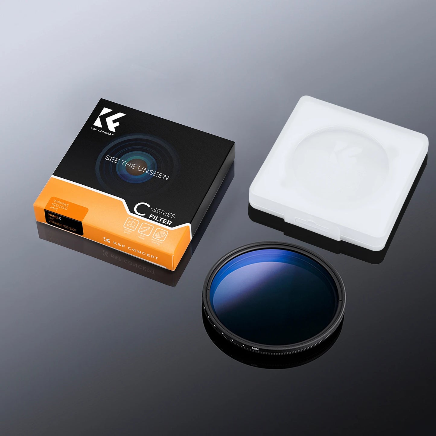 K&F Concept ND2-2000 Variable ND VND2000 67mm 82mm 77mm 72mm 58mm Unlimited Netural Density Filter For Camera Lens