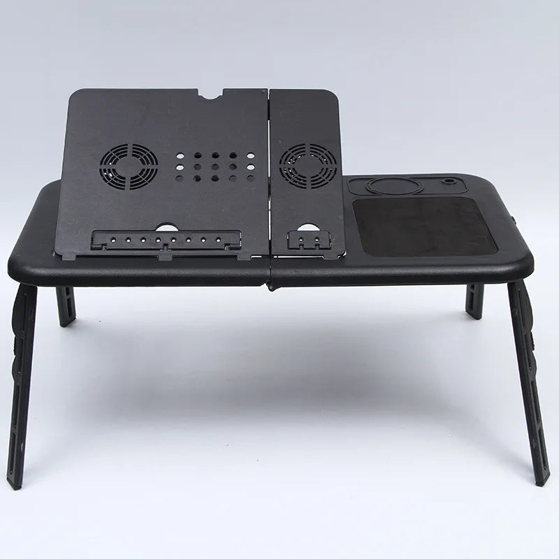 Laptop Desk Multifunctional Notebook Computer Table Stand-Type Folding Computer Table USB Cooling Bed Notebook Computer Stand